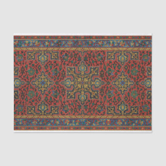 Persian Rug Carpet Red Blue Classic Seidenpapier