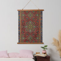 Persian Rug Carpet Red Blue Classic