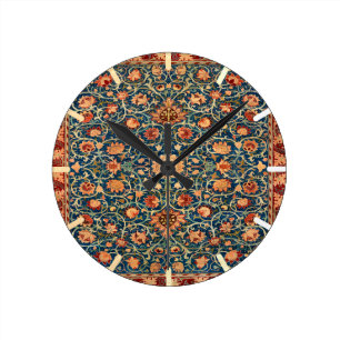 Persian Rug Design Runde Wanduhr