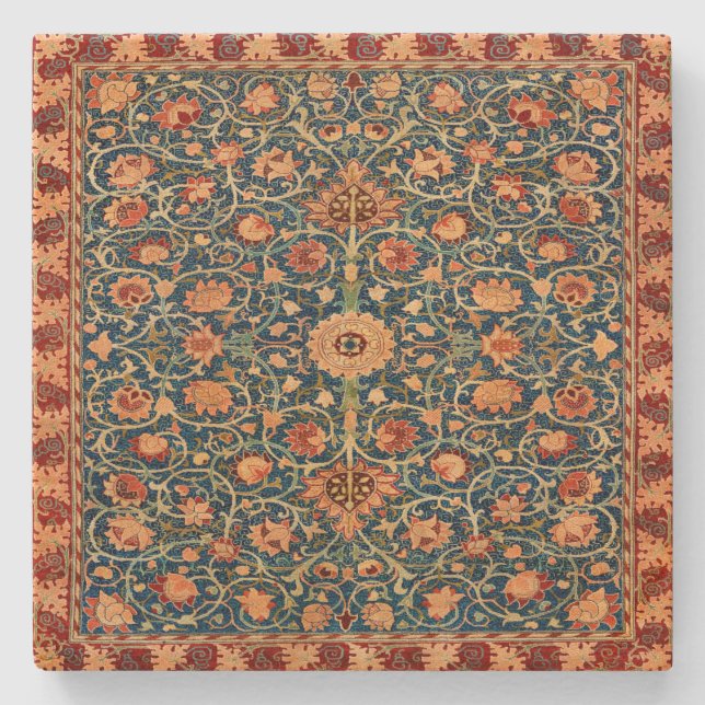 Persian Rug Design Steinuntersetzer (Vorderseite)