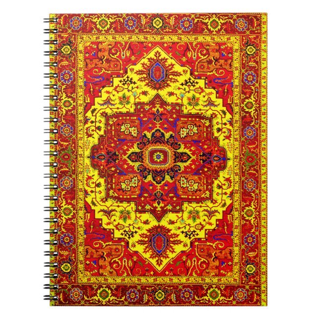 PERSIAN RUG - Rot und Gelb Notizblock (Vorderseite)