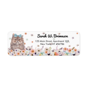 Persian Shirazi Cat Niedliche Gesichtspflegedesign