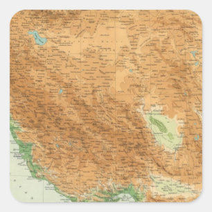 Persien 2 quadratischer aufkleber