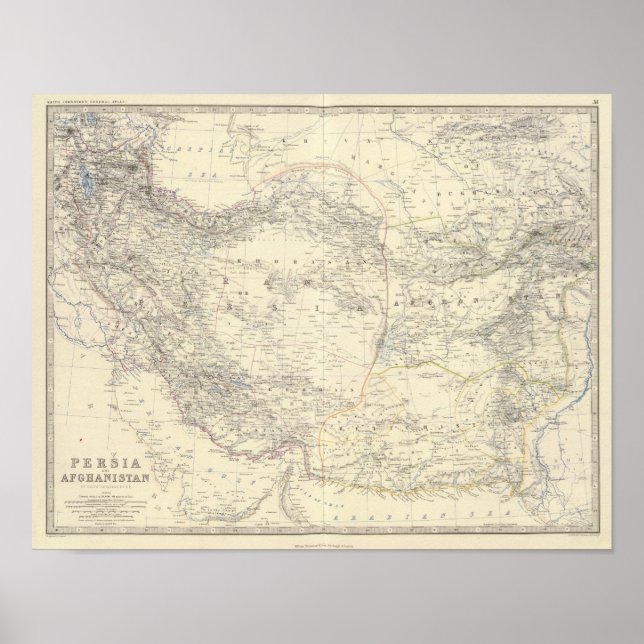 Persien, Afghanistan Poster (Vorne)