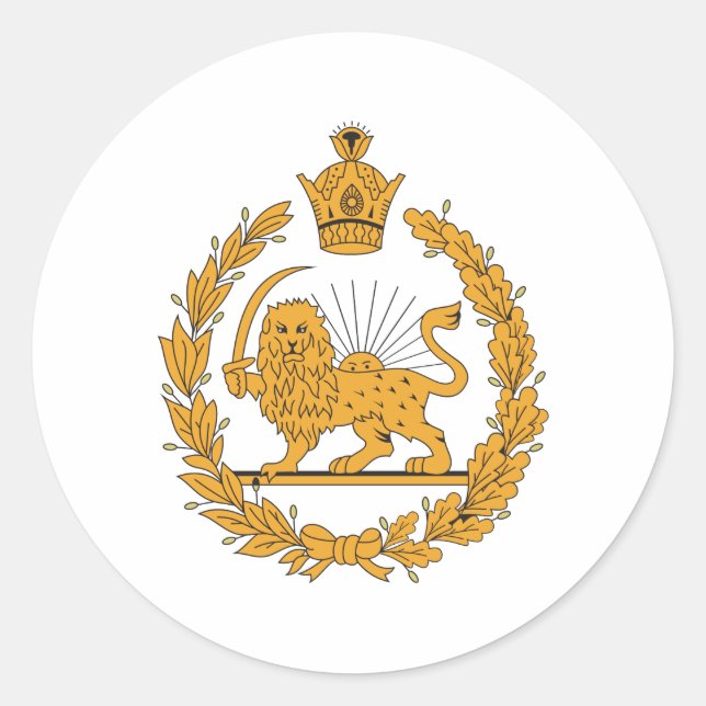 Persienmatte Runder Aufkleber (Vorderseite)