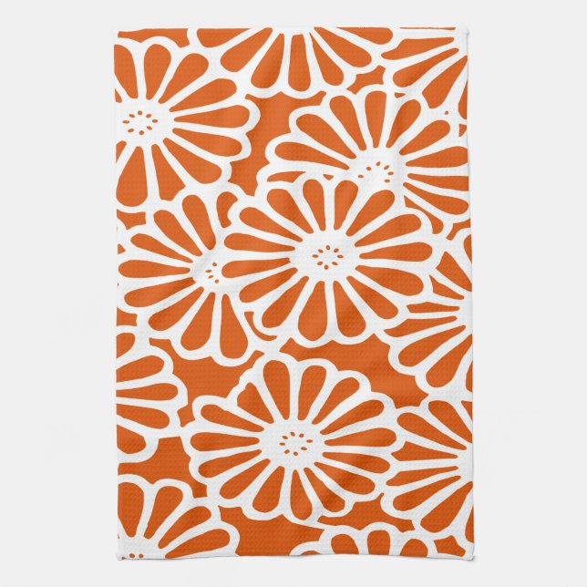 Persimmon Asian Moods Floral Handtuch (Vertikal)