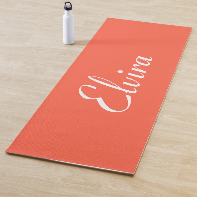 Persimmon Eleganter Name | Stilvolle Trendy Yogamatte (Beispiel)