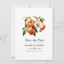 Persimmon Floral Wedding
