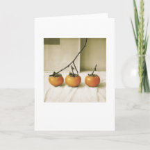Persimmon-Foto im Hinterhof Blankgrüße malen