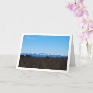 Persimmon Fruit Field and Snowy Mountains Karte