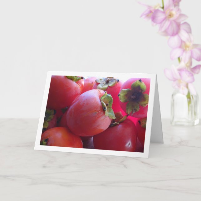 Persimmon Fruit Karte (Orchidee)