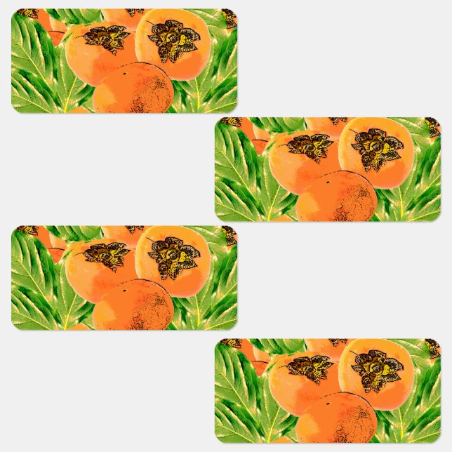 Persimmon (Kaki) Etiketten (Gruppe)