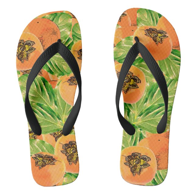 Persimmon(kaki) Flip Flops (Fußbett)