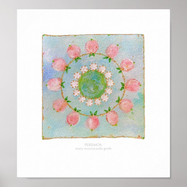 Persimmondruck Poster (Vorne)