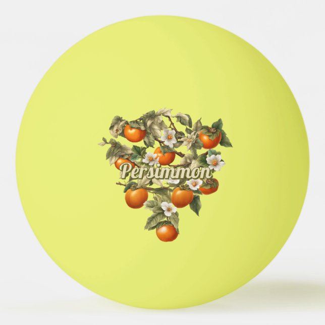 Persimmonen Tischtennisball (Vorderseite)