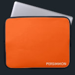 Persimmonroter Farbname Laptopschutzhülle<br><div class="desc">Persimmonen,  oder scharone Früchte,  haben eine intensive orange-rote Farbe.</div>