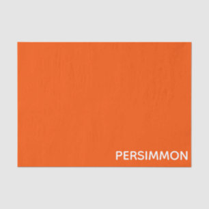 Persimmonroter Farbname Seidenpapier