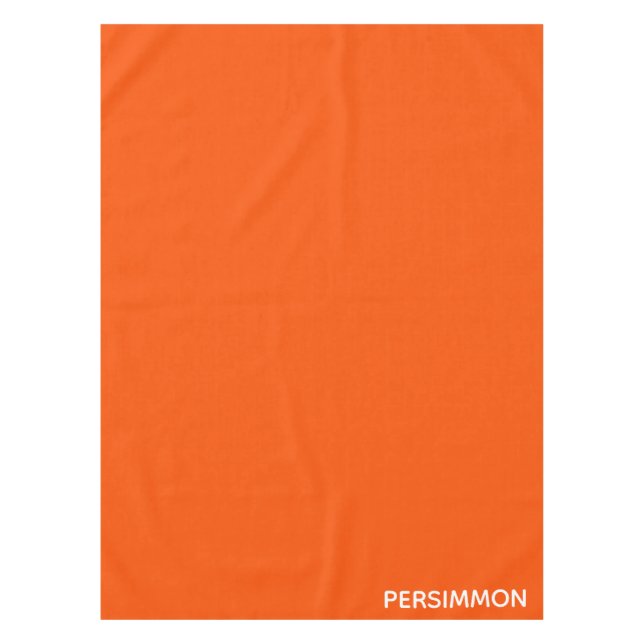 Persimmonroter Farbname Tischdecke (Vorderseite)