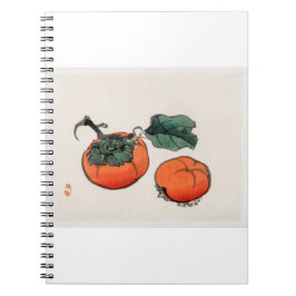 Persimmons von Kōno Bairei (1844-1895) Notizblock