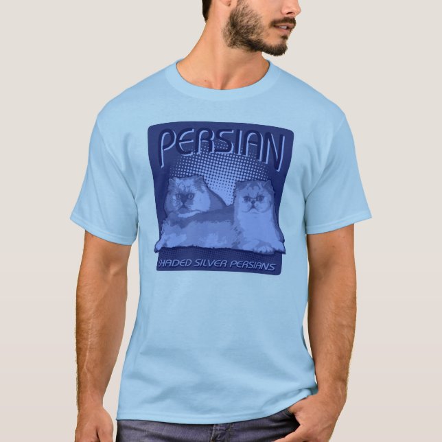 Persisch - Silber schattierte Perser T-Shirt (Vorderseite)