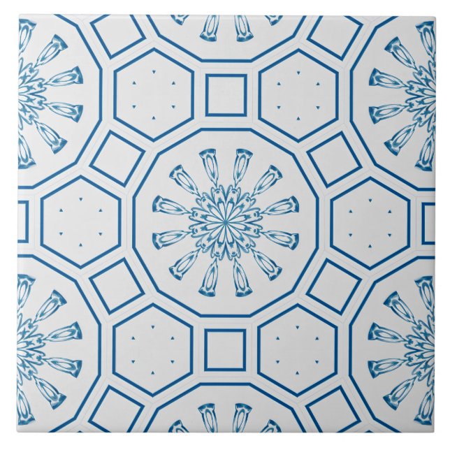 Persische, blaue Fliesen, marokkanische Fliesen, Fliese (Vorderseite)