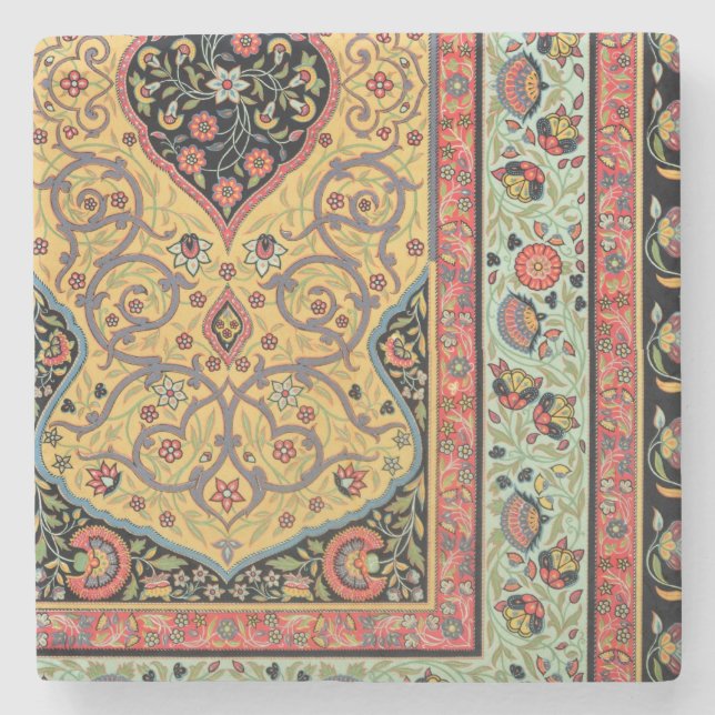 Persische Dekoration, Platte XXV von 'vielfarbigem Steinuntersetzer (Vorderseite)