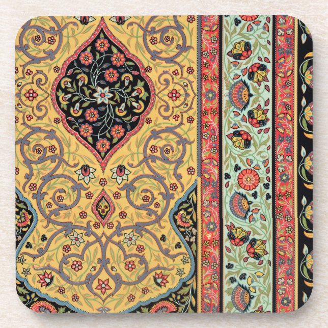 Persische Dekoration, Platte XXV von 'vielfarbigem Untersetzer (Vorderseite)