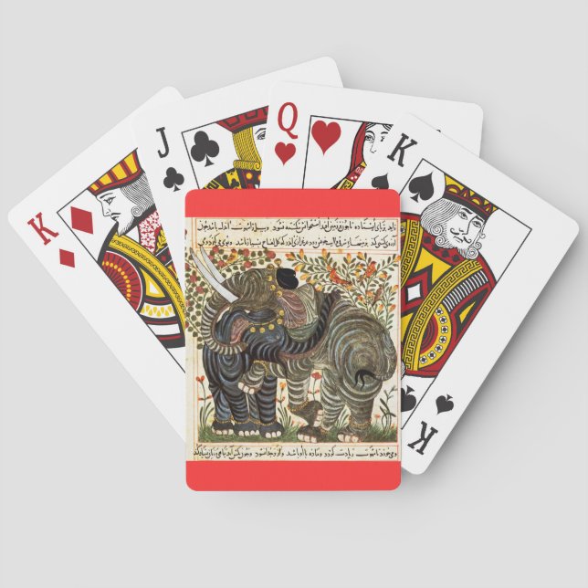 Persische Elefantenspielkarten Spielkarten (Rückseite)
