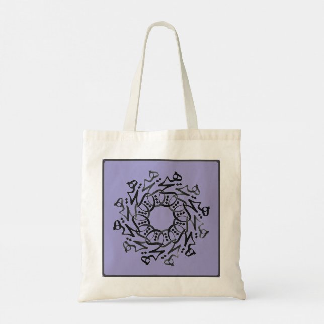 Persische Kalligraphie Tote Bag Tragetasche (Rückseite)
