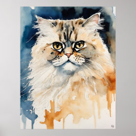 Persische Katze - Katze Art Print Poster