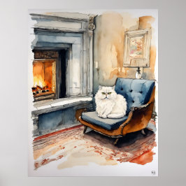 Persische Katze - Katze Art Print Poster