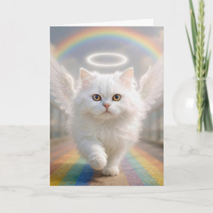 Persische Katze mit Engelsflügeln in Pet Sympathy Karte