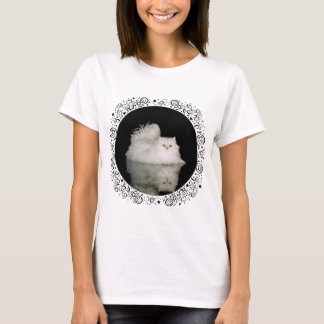Persische Katze mit Jade Green Eyes T-Shirt