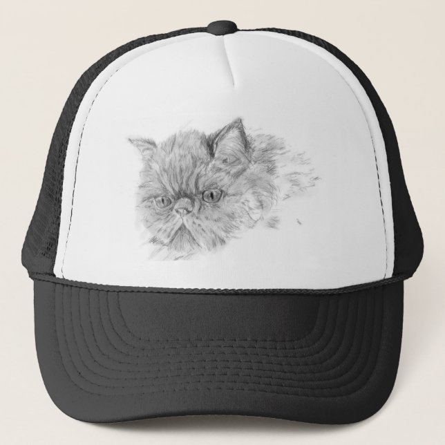persische Katze Truckerkappe (Vorderseite)