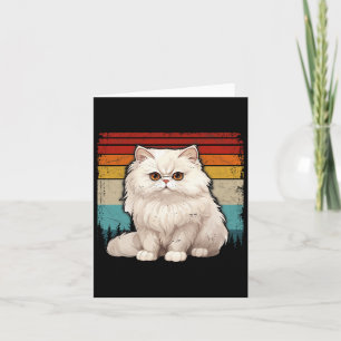 Persische Katze Vintag erschüttert Retro-Stil Cool Karte