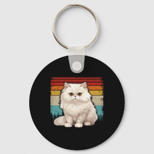 Persische Katze Vintag erschüttert Retro-Stil Cool Schlüsselanhänger