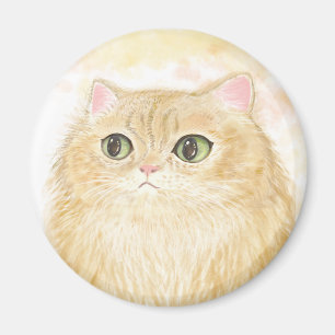 Persische Katzen-Illustrations-Magneten Magnet