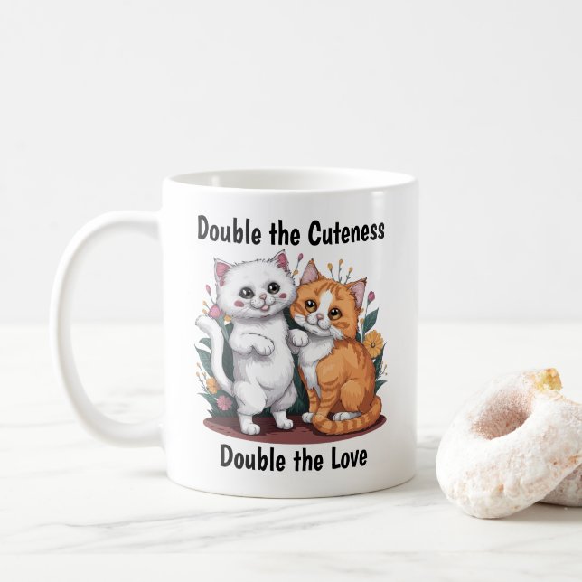 Persische Katzen Kaffeetasse (Mit Donut)
