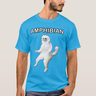 Persische Katzen-Raum-Wächter amphibisch Meme T-Shirt