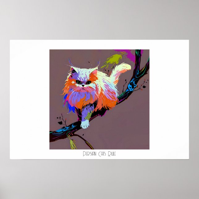 Persische Katzen-Regel Poster (Vorne)