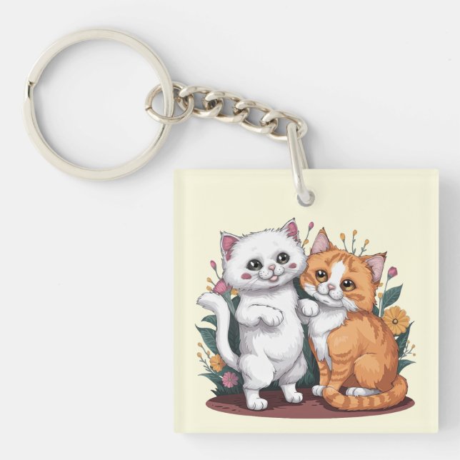 Persische Katzen Schlüsselanhänger (Vorderseite)