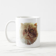 Persische Katzen-Tasse - orange Katze