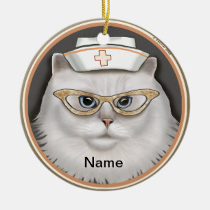 Persische Katzenschwester Keramik Ornament