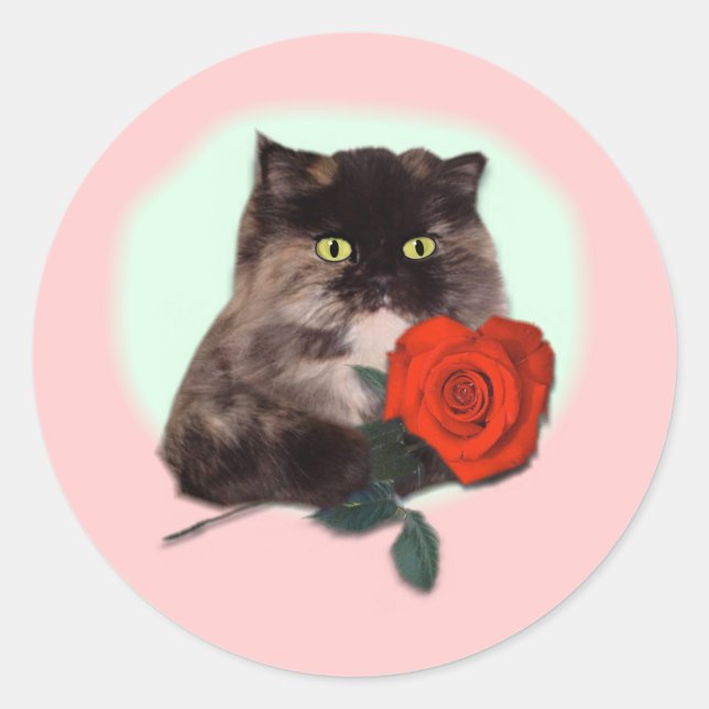 Persische Küche mit Rose Geschenken und Bekleidung Runder Aufkleber (Vorderseite)