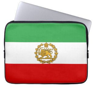 Persische Löwen und Sonnenflagge Krone Pahlavi Mon Laptopschutzhülle