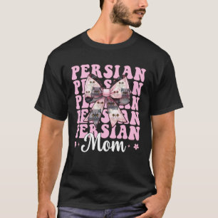 Persische Mama Mutter Perserkatze Muttertag Rosa K T-Shirt