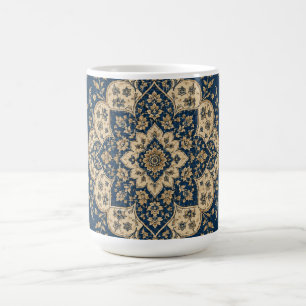 Persische Marine-Medaillon-Tasse Vintage-Geschenk Kaffeetasse