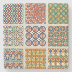 Persische Mosaik-Fliesen-Marmor-Untersetzer Steinuntersetzer