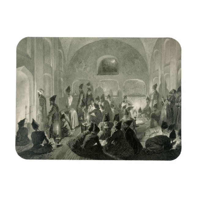 Persische Moschee in Jerewan, Armenien, eine Nacht Magnet (Horizontal)