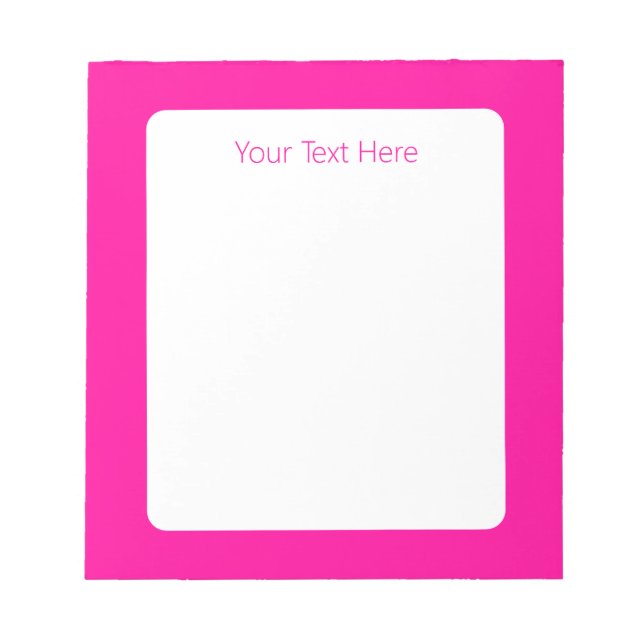 Persische Rose tief rosa Notizblock (Vorderseite)